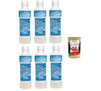 Fiori Azzurri Déodorant concentré Ammorbidente 6 x 1 l Adoucissant concentré Parfum intense longue durée 50 lavages par bouteille Soin textile moelleux + Polpa Italian Gourmet