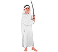 Fiori Paolo - Cheikh arabe Costume enfant L (7-9 anni) Bianco