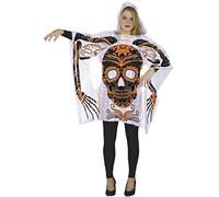 Fiori Paolo Poncho fluo femme One Size Bianco