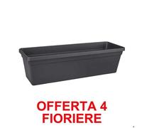 Fioriera Green Basics Trough 60cm Living Black Elho Multicolore