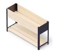 Fioriera rectangulaire haute 118x36x72 cm Modern Box High UPYARD Naturel et Nero