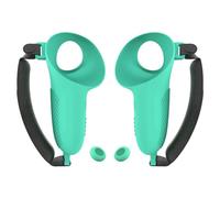 Fiorky 1 paire de housses de protection pour contrôleurs en TPU gauche + droite avec sangle antichoc anti-chute pour accessoires 3 (vert)