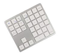 Fiorky 【1】 Titre du Produit : Clavier sans Fil 2.4Ghz - Version -Compatible 3.0 ou 5.2 - Batterie Longue durée - Compatible avec, Air/Pro, Windows et - Couleur Gris ou Argent Blanc - Matériau