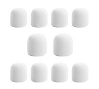 Fiorky 10 Packs Housse en Mousse pour Microphone de Casque, Bouclier de Protection de Pare-Brise de Studio Professionnel, Housse en Éponge de Micro Mousse pour KTV DJ Microphone Cap Shield