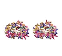 Fiorky 120 pièces d'encens Anti-odeurs cônes d'encens parfumés colorés pour soulager l'anxiété cônes d'encens parfumés pour Le Yoga aromathérapie pour la Maison, Le Bureau, la Cuisine