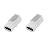 Fiorky 2 pièces femelle vers pour Xiomi/Redmi Watch chargeur connecteur de charge convertisseur de charge coudé à 90 degrés magnétique Type C vers adaptateur de charge pour Xiomi Mi Band 8