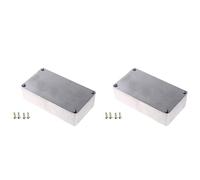 Fiorky 2Pack 1590B Style 112x60x31mm boîtier de Stomp en métal en aluminium boîtier de boîte de Stomp de câble avec vis boîtier de Stomp Box en aluminium moulé sous pression boîtier de