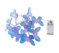 Fiorky 3 m 20 LED Papillon Guirlande Lumineuse Créative Papillon Lampe de Nuit Papillon Lumières Décoratives pour Intérieur Extérieur Maison Jardin Été Fête d'anniversaire Mariage Saint