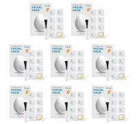Fiorky 8 boîtes de masques hydratants pour le visage avec brosse, masque hydratant avec des ingrédients naturels, masque raffermissant pour raffermir et lifter, réduire le relâchement et la