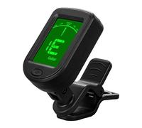 Fiorky Accordeur chromatique pour violon et ukulélé avec pile bouton 3 V - Écran LCD - Accordeur numérique à clipser pour guitare/basse/violon/ukulélé - Modes de réglage chromatique