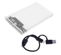 Fiorky Boîtier de Disque Dur SSD USB 3.1 (10 Gbps) Disque Dur Externe USB C Boîtier de Disque Dur transforent Prise en Charge sans Outil Câble UASP Inclus pour Disque Dur SATA HDD SSD