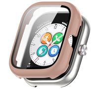 Fiorky Boîtier de montre en PC avec cadre de protection en verre trempé, protection d'écran anti-chute, anti-rayures pour montre Honor Choice Haylou