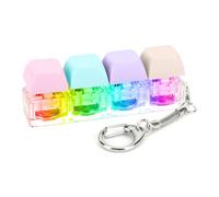 Fiorky Clavier Fidget Toys Fidget Toys Porte-clés 4 Touches Clavier Jouets de décompression avec lumière LED Clavier Fidget Toy DIY Bouton Soulagement du Stress pour Adulte pour soulager Le