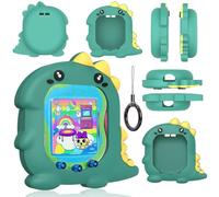 Fiorky Coque en Silicone Compatible avec Tamagotchi Uni 2023, Coque en Silicone Antichoc, Anti-Rayures, Motif Dinosaure 3D Mignon avec Cordon de Doigt, Accessoires pour Console de Jeu