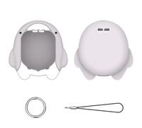 Fiorky Coque en Silicone Compatible avec Tamagotchi Uni, Housse de Protection étanche avec lanière, Antichoc, Anti-Rayures, Forme de Requin de Dessin animé avec lanière pour Cadeaux Enfants