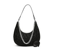 Fiorky Dumpling Bag Crescent Bag pour femme Sac à bandoulière matelassé en cuir PU Sac demi-lune tendance Grande capacité Sac cartable minimaliste Sac quotidien Design décontracté Sacs main