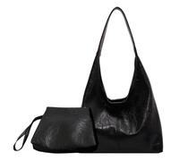 Fiorky Ensemble de 2 sacs à main pour femme - Sac à main Hobo avec poignée supérieure - Sac à bandoulière en cuir souple - Sac à bandoulière polyvalent et sac à main - Sac à bandoulière et