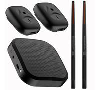 Fiorky Ensemble de Batterie à Air Virtuel Professionnel Pédales de Tambour à Air Virtuel Électronique Portables pour Débutants Enfants Adultes