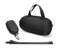 Fiorky Étui de voyage rigide pour haut-parleur Bluetooth stéréo JBL Xtreme 4, étui de protection étanche avec bandoulière ForJBL Xtreme 4 Haut-parleur BT sans fil, Extérieur noir, intérieur gris,