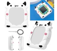 Fiorky Étui en Silicone, Housse de Protection Antichoc, Anti-Rayures, Manchon de Protection She-LL avec lanière de Doigt pour Tamagotchi Uni 2023 Virtual Pet M-AChine avec lanière pour