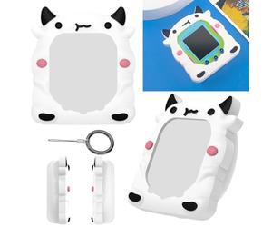 Fiorky Étui en Silicone, Housse de Protection Antichoc, Anti-Rayures, Manchon de Protection She-LL avec lanière de Doigt pour Tamagotchi Uni 2023 Virtual Pet M-AChine avec lanière pour