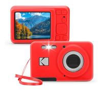 Fiorky Housse de protection en silicone souple pour appareil photo numérique Kodak PIXPRO FZ55, Rouge, 94.00x60.00x25.40mm, Résistant aux chocs