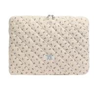 Fiorky Housse pour Ordinateur Portable Imprimée de Fleurs - Étui Matelassé et Jolie Pochette de Protection 11/13/15 Pouces