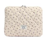 Fiorky Housse pour Ordinateur Portable Imprimée de Fleurs - Étui Matelassé, Jolie Pochette de Protection 11/13/15