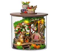 Fiorky Kit de maison de poupée miniature à faire soi-même, mini bouteille de rêve, kit de maison de poupée, puzzle stéréo 3D, construction de modèles, maison de poupée, jouets faits à la mai