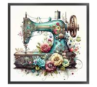 Fiorky Kits de point de croix estampillés Machine à coudre 14CT Fil de coton à broder complet imprimé floral Machine à coudre au point de croix DIY Débutant Adultes Enfants Décoration de la