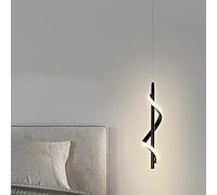 Fiorky Lampe suspendue moderne à LED, lampe intérieure suspendue à LED, économie d'énergie, luminosité, installation facile, métal pour allée, couloir, salon