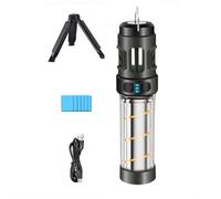 Fiorky Lampes de camping rechargeables, répulsif anti-moustiques LED lampe de poche portable avec trépied magnétique, lanterne étanche pour extérieur/intérieur, jardin, pique-nique, urgence