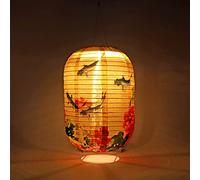 Fiorky Lanternes solaires étanches IP65 de 25 cm, lumière LED en nylon, lampe chinoise japonaise à suspendre pour jardin, mariage, vacances, fête, décoration pour jardin, camping