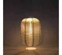 Fiorky Lanternes solaires étanches IP65 de 25 cm, lumière LED en nylon, lampe chinoise japonaise à suspendre pour jardin, mariage, vacances, fête, décoration pour jardin, camping