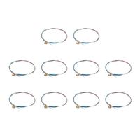 Fiorky Lot de 10 cordes de violon 4/4, ensemble complet de cordes de violon professionnelles de remplacement E-A-D-G Core, pièces d'instruments de musique, accessoires de violon en aluminium