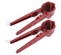 Fiorky Lot de 2 casse-noix, casse-noix avec poignée antidérapante, entonnoir robuste pour casse-noix, pince multifonctionnelle pour noix, noix de pécan, noisettes, amandes, noix du Brésil