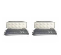 Fiorky Lot de 2 étuis rigides de Remplacement pour Clavier sans Fil Lgitech MX Keys S, résistant aux Chocs, Protection de Transport,étui de Rangement Rigide an-ti-éclaboussures, an-ti