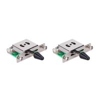 Fiorky Lot de 2 sélecteurs de micro à 5 voies, interrupteurs à levier à bascule pour guitare électrique, instruments à cordes, accessoires de pièces de guitare pour guitare ST SQ