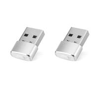 Fiorky Lot de 2 Souris USB indétectables avec Bouton de Commutation, Mini Souris Jiggler Plug and Play maintient Le Voyant éveillé pour Ordinateur Portable, Bureau, Garde l'ordinateur