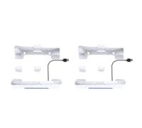 Fiorky Lot de 2 Supports horizontaux pour Console PS5 Slim avec hub USB 2.0 à 4 Ports, Support de Stockage antidérapant Mads, Support Horizontal pour Plystation 5 Slim Disc et édition