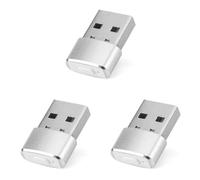 Fiorky Lot de 3 Souris Jiggler indétectables USB avec Bouton de Commutation, Mini Souris Jiggler Plug and Play maintient Le Voyant éveillé pour Ordinateur Portable, Bureau,Garde l'ordinateur