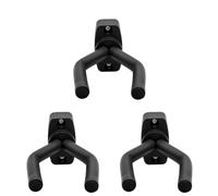 Fiorky Lot de 3 supports muraux pour guitare acoustique, support mural avec vis pour instruments de basse, accessoires de guitare, convient à toutes les tailles de guitares,basses,mandolines