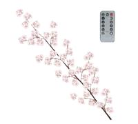 Fiorky Lumières LED pour Arbre en Fleurs de Cerisier, Branche Lumineuse avec télécommande, Fleurs artificielles décoratives, brindille de Sakura pour fête intérieure, Mariage, Murs de Noël