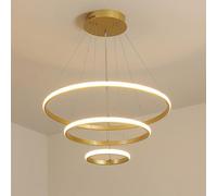 Fiorky Lustre suspendu LED de luxe nordique, luminaires de lustre LED modernes à intensité variable, lustres à haut plafond, décoration pour salon, salle à manger, chambre à coucher, 8je1bk7pb6zp1ev7