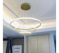 Fiorky Lustre suspendu LED de luxe nordique, luminaires de lustre LED modernes à intensité variable, lustres à haut plafond, décoration pour salon, salle à manger, chambre à coucher, 8je1bk7pb6zp1ev7