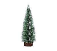 Fiorky Mini Sapin de Noël réutilisable, décoration d'arbre de Noël en cèdre Blanc avec Base en Bois, Brosse à Bouteille, Arbres pour Bricolage, Loisirs créatifs, fête de Noël, décoration de