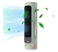 Fiorky Mini ventilateur tour de bureau de 32,5 cm - Petit ventilateur de bureau portable - Ventilateur de refroidissement de bureau électrique vertical sans pales - Ventilateur d'été pour la maison,