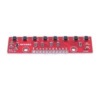 Fiorky Module de capteur de suivi 3,3 V-5 V 8 canaux Suiveur de ligne Capteur de détection infrarouge PCB Carte de module de capteur de détection infrarouge pour laboratoires/voitures intell