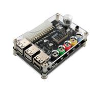 Fiorky Module de connecteur d'adaptateur d'alimentation 24 Broches Bouton de Tension réglable Carte de Transfert de Puissance 6 Ports USB 2.0 Prend en Charge QC2.0 QC3.0