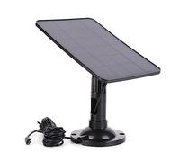 Fiorky Panneau solaire 20 W, charur caméra sécurité IP 5 V Régulateur teon Charur panneau solaire monocrist port mural cro USB/Type-C port réglable à 360 pour